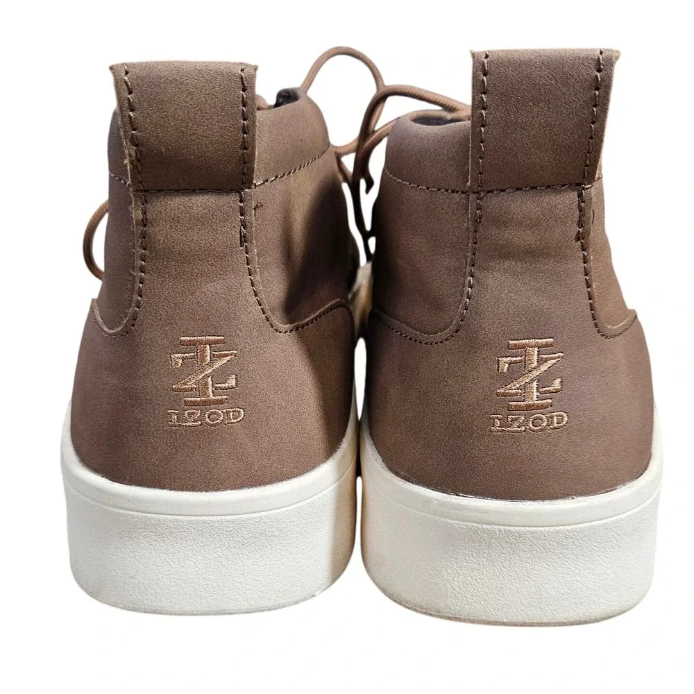 IZOD Palmer Mens Brown Chukka Sneaker Boots Memory Foam 12M Business Casual